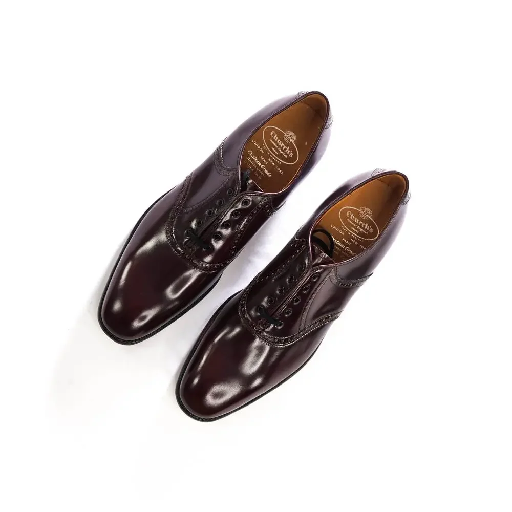 $1,370 CHURCH'S - Shell Cordovan Oxblood Oxfords - US 12 (11UK)
